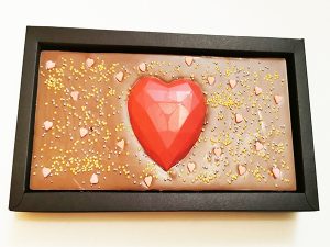 CIOCCOLATO 'L' A FORMA DI CUORE